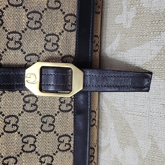 GUCCI VINTAGE MONOGRAM TRAVEL JEWELRY CASE KEEPER ROLL RARE - Picture 2 of 16